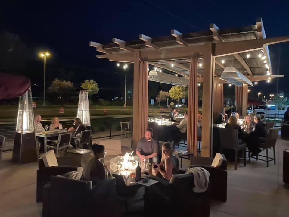 The patio at Tasting Room of Monona in Monona, Wisconsin