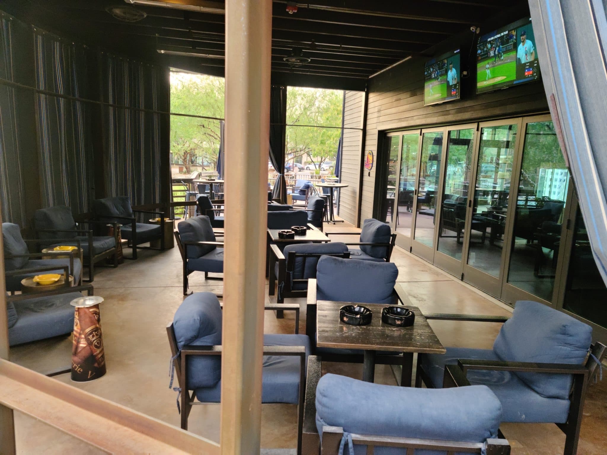 The patio at Cedar Room Cigar Lounge in Scottsdale, Arizona